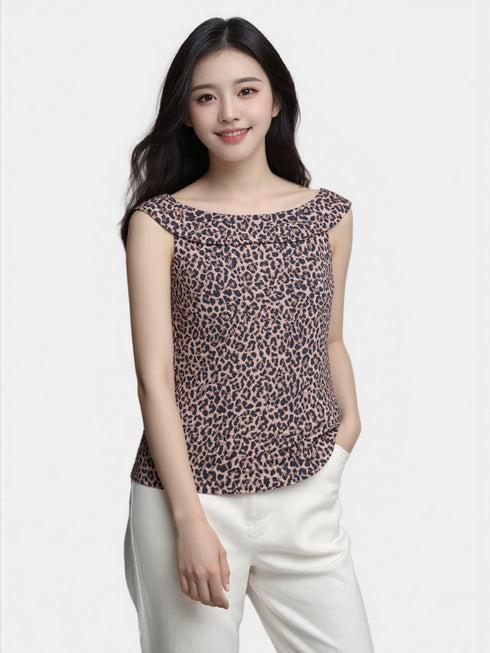 COWL NECK SLEEVELESS TOP - T2662
